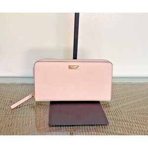 Kate Spade Neda Newbury Lane Zippy Wallet Pale Pink Cipria Color 8 x 4 x 1